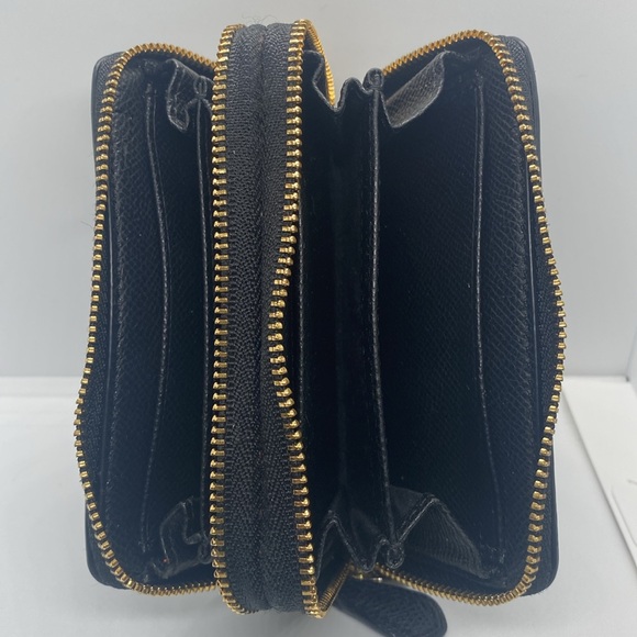 💛COACH💛 Accordion Style Wallet/Card Holder w/Double Zipper in Brown/Like New - Picture 5 of 7